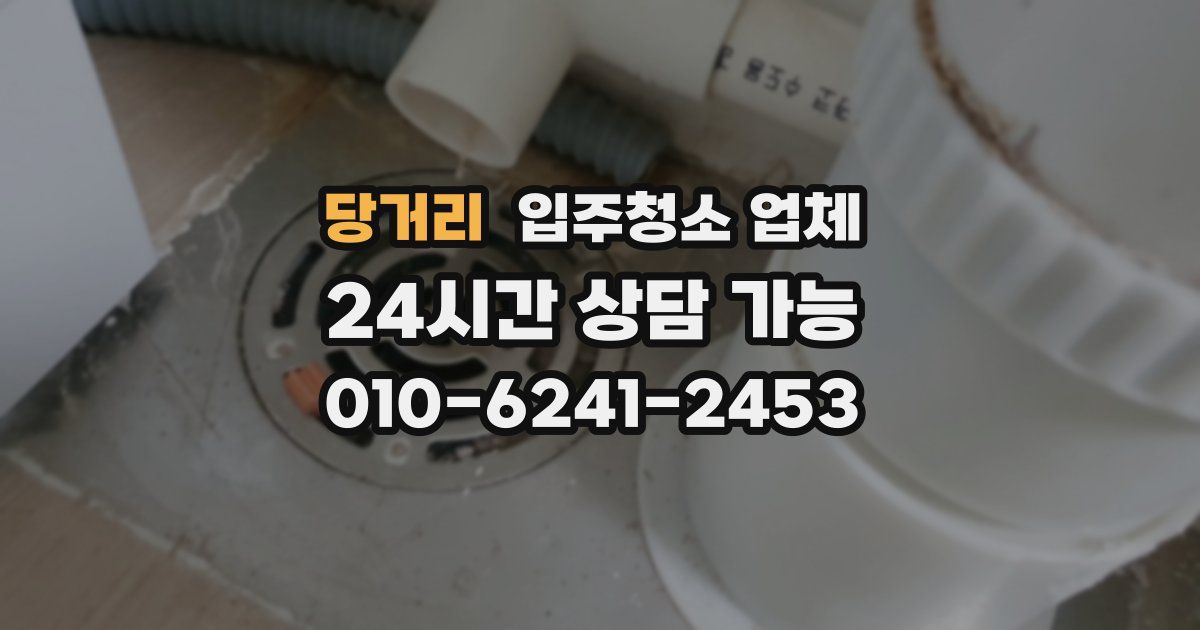 당거리 입주청소 업체