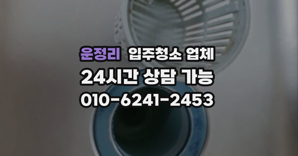 운정리 입주청소 업체