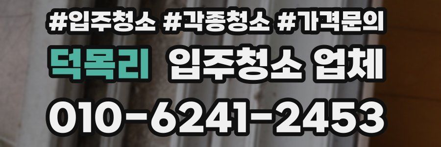 덕목리 입주청소 업체
