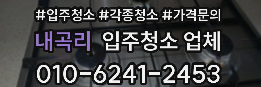 내곡리 입주청소 업체