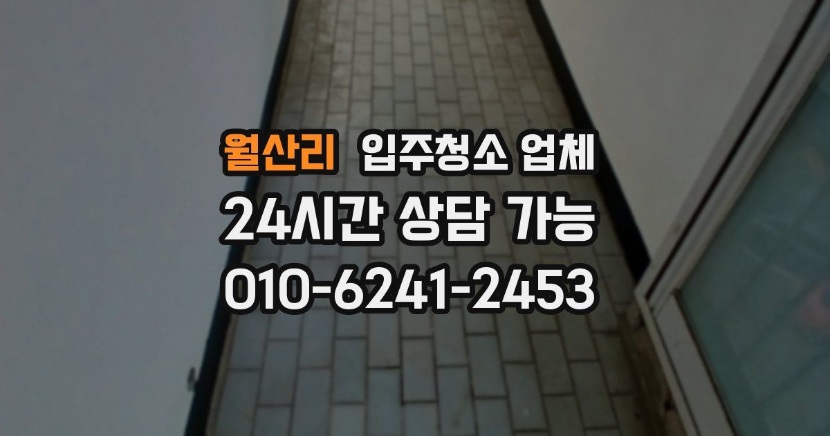 월산리 입주청소 업체