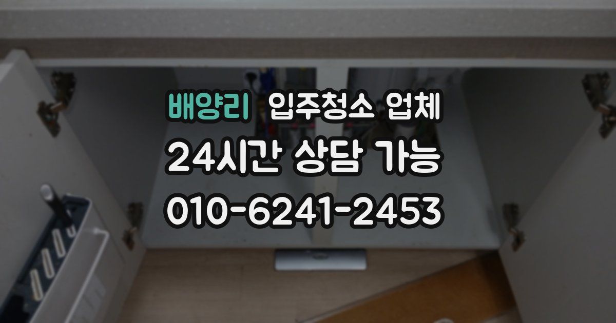 배양리 입주청소 업체