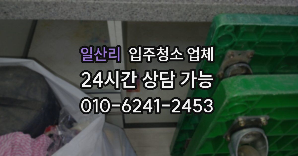 일산리 입주청소 업체