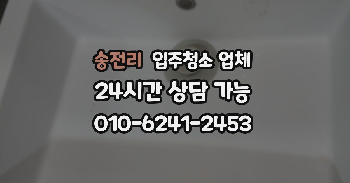 송전리 입주청소 업체