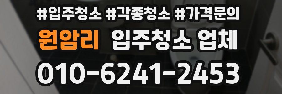 원암리 입주청소 업체