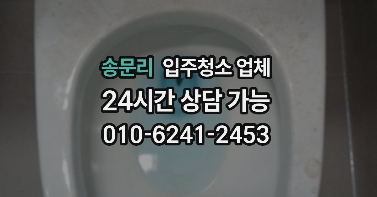 송문리 입주청소 업체