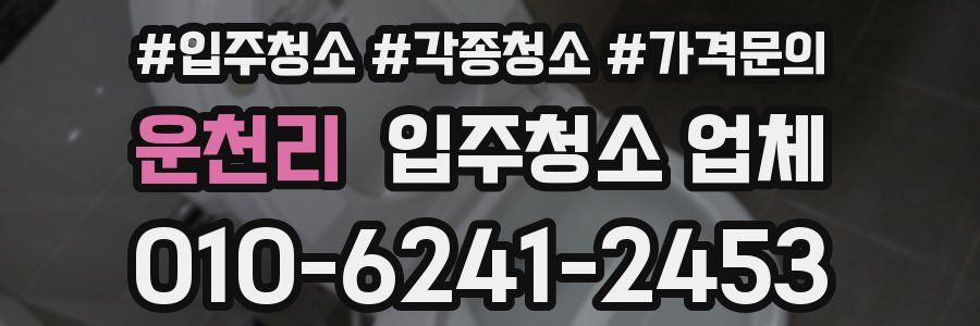 운천리 입주청소 업체
