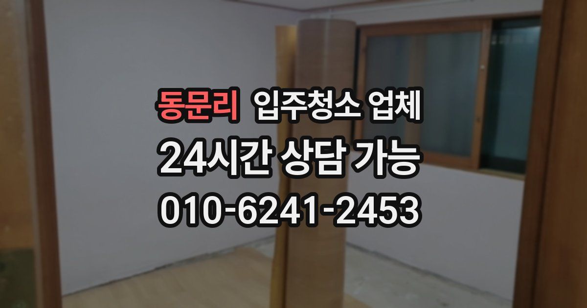 동문리 입주청소 업체