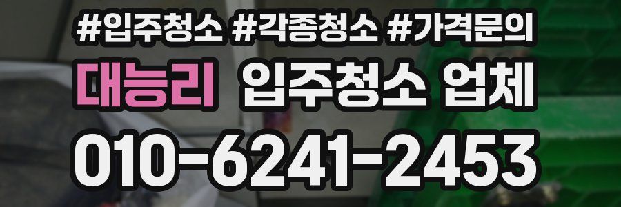 대능리 입주청소 업체