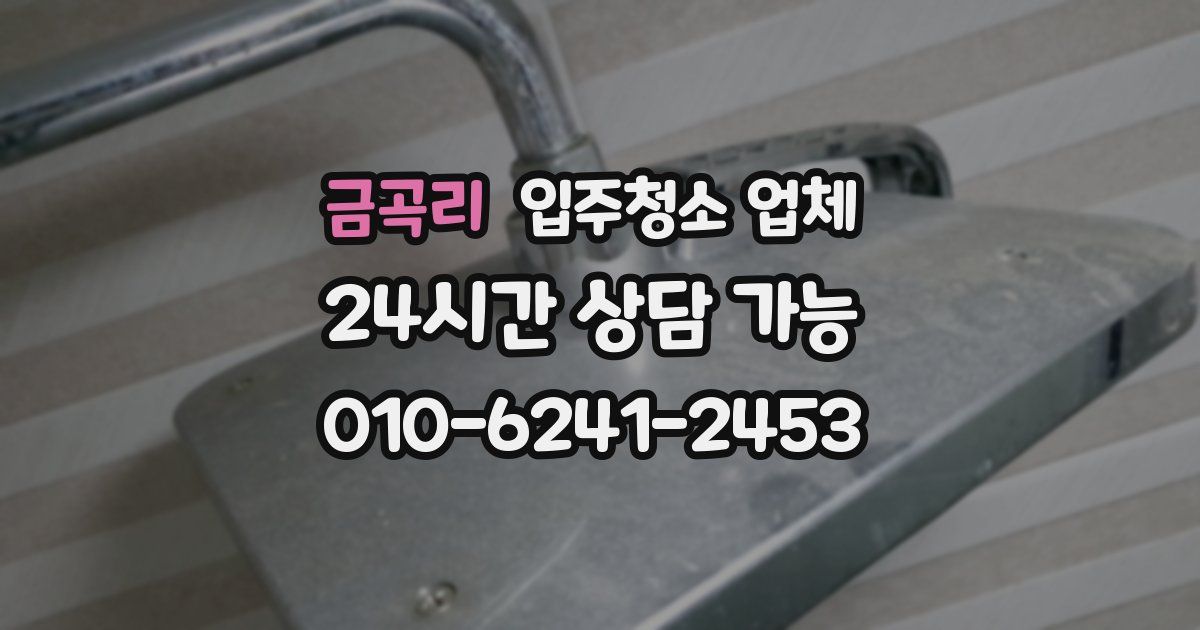 금곡리 입주청소 업체