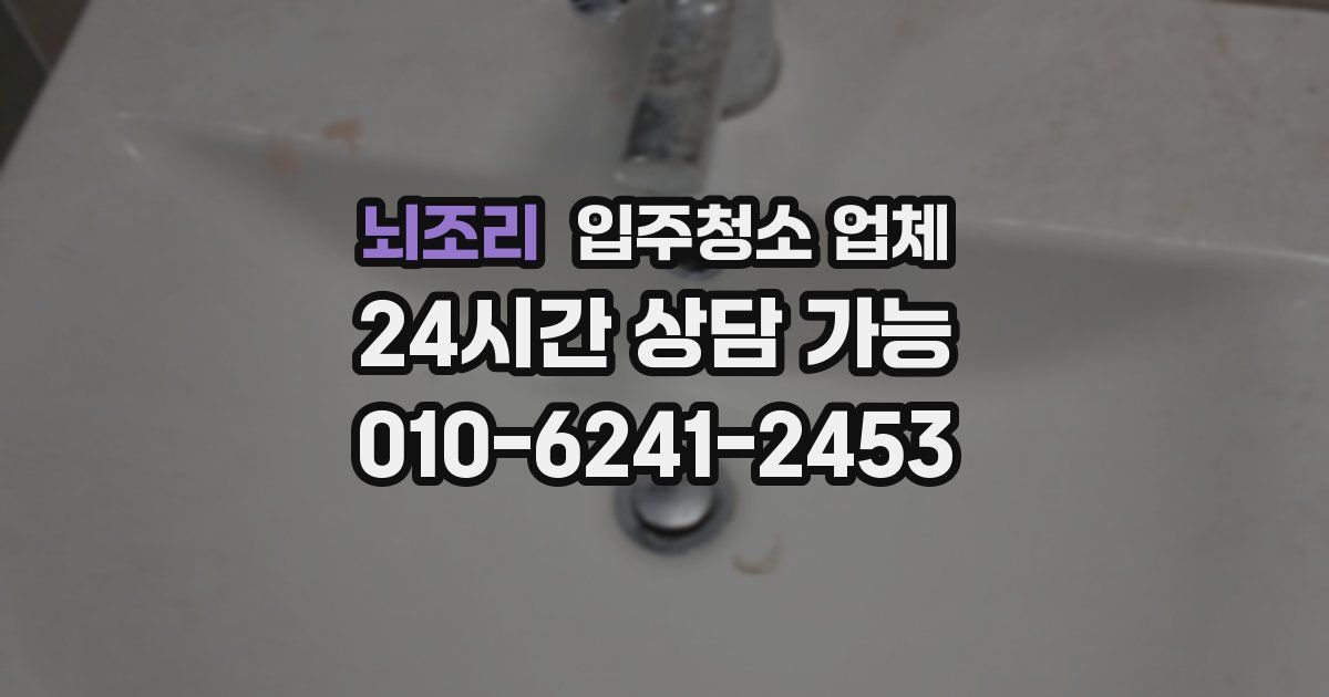 뇌조리 입주청소 업체