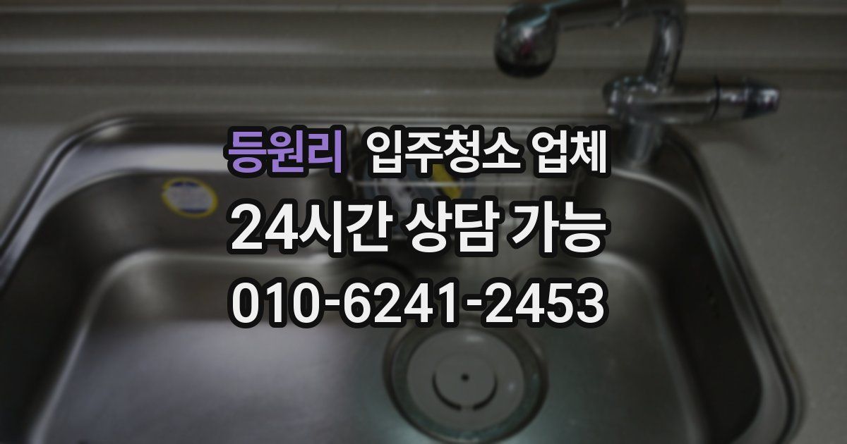 등원리 입주청소 업체