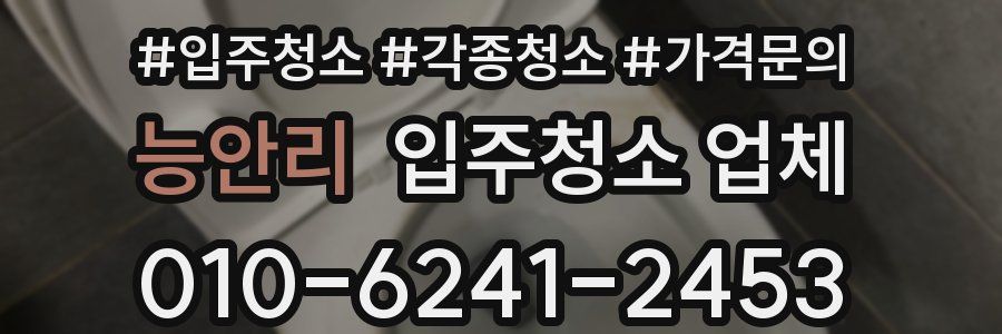 능안리 입주청소 업체