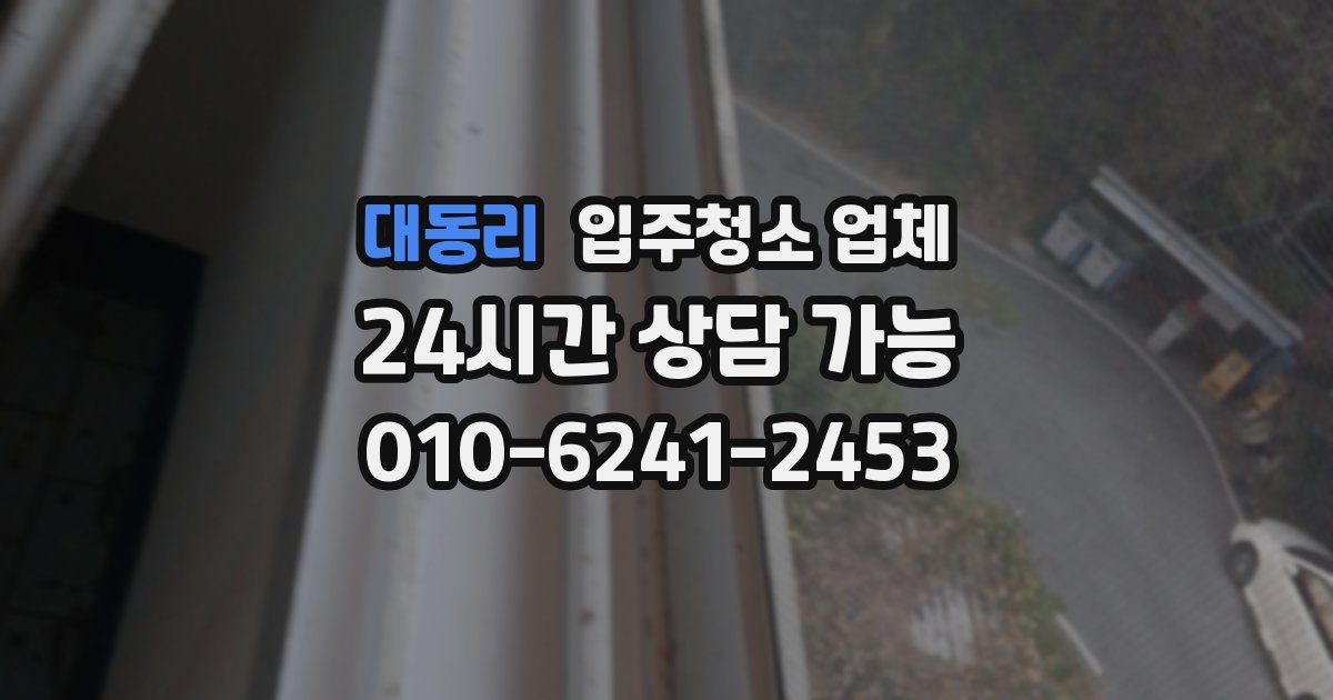 대동리 입주청소 업체
