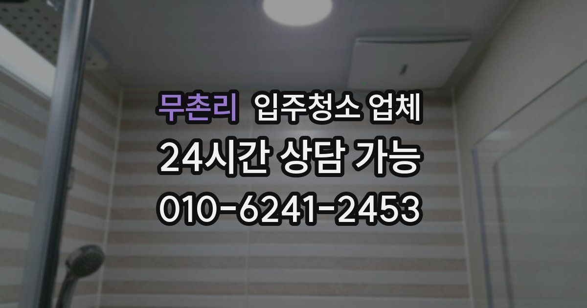 무촌리 입주청소 업체