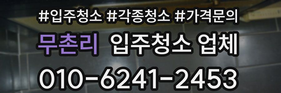 무촌리 입주청소 업체