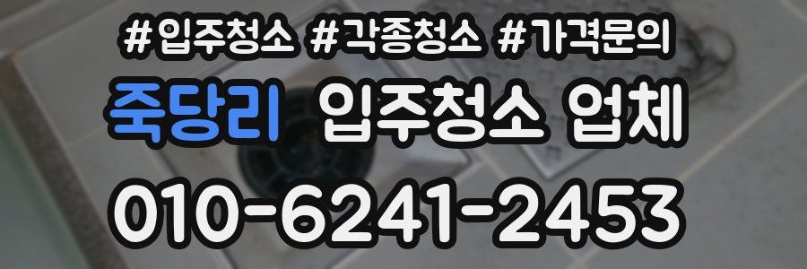 죽당리 입주청소 업체
