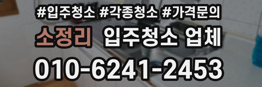 소정리 입주청소 업체