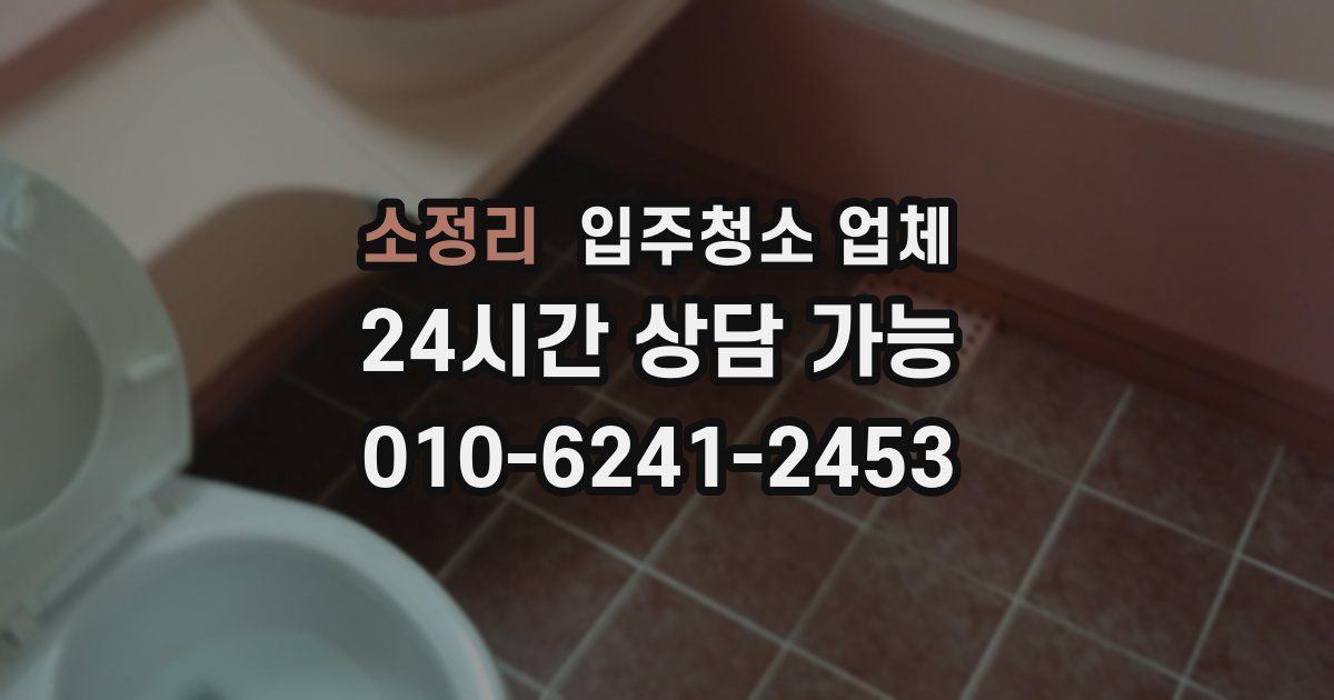 소정리 입주청소 업체