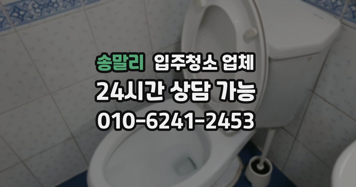 송말리 입주청소 업체