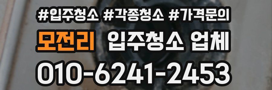 모전리 입주청소 업체