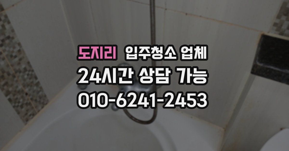 도지리 입주청소 업체