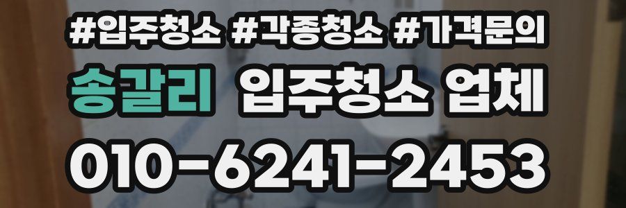 송갈리 입주청소 업체