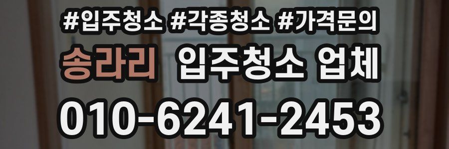 송라리 입주청소 업체