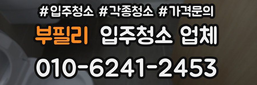 부필리 입주청소 업체