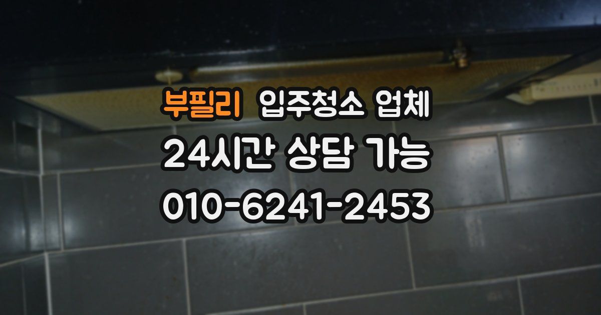 부필리 입주청소 업체