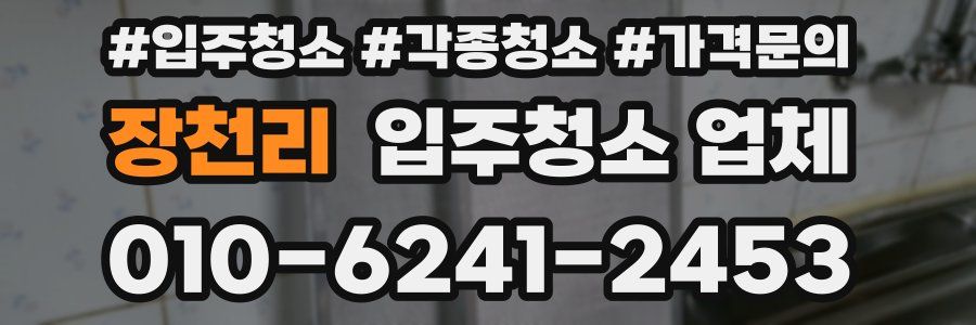 장천리 입주청소 업체