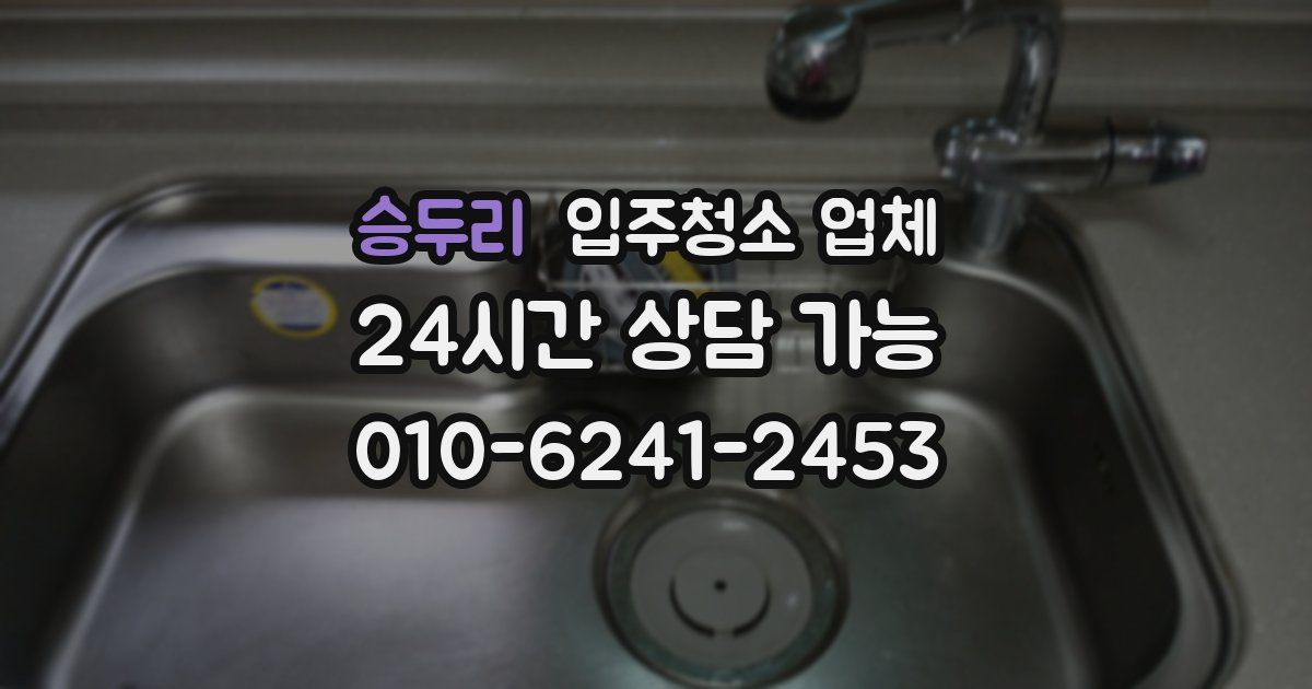 승두리 입주청소 업체