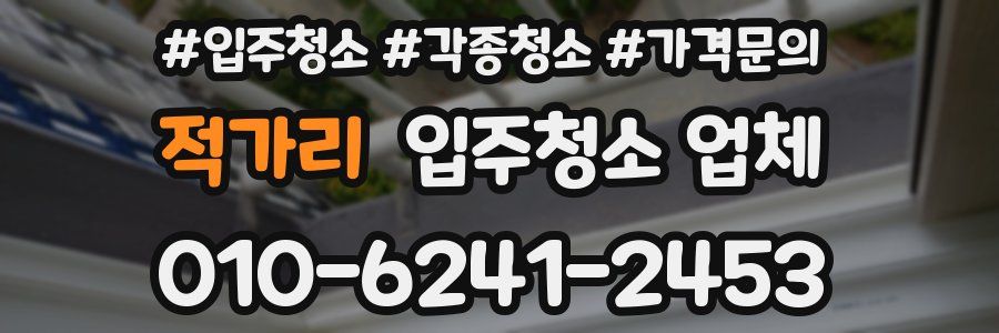 적가리 입주청소 업체