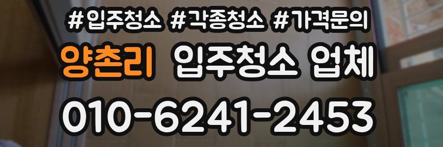 양촌리 입주청소 업체