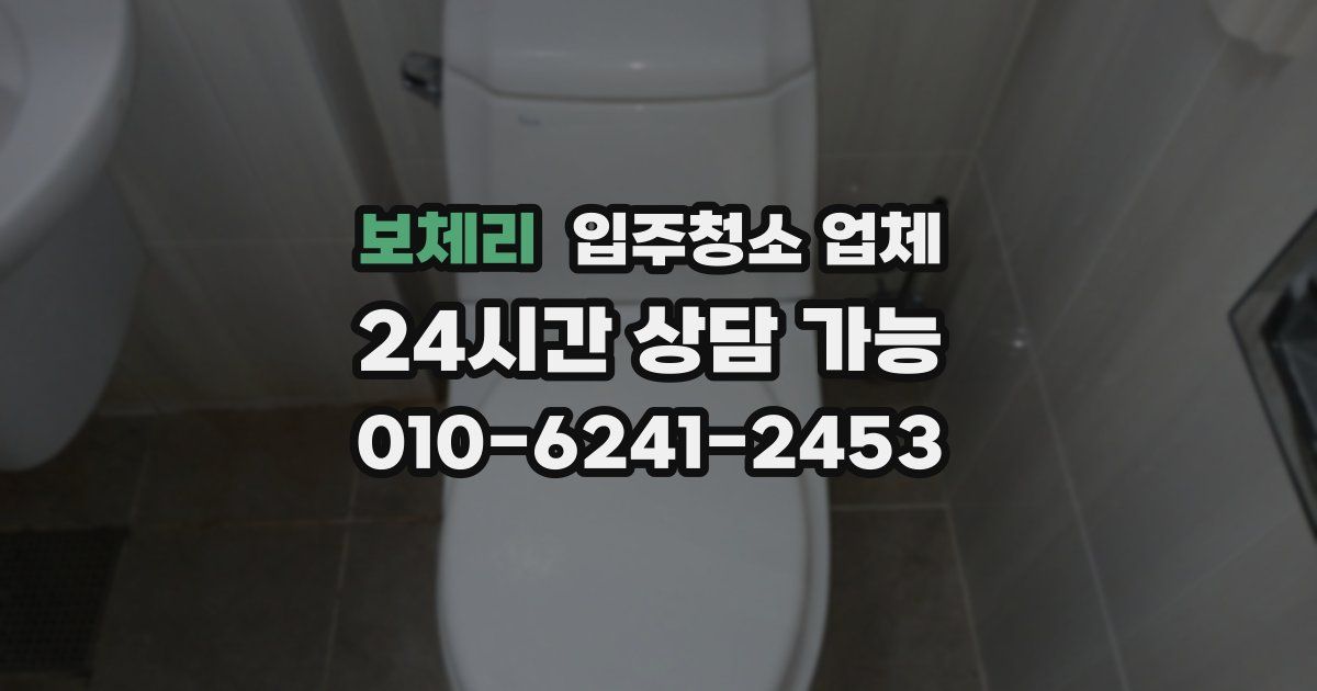 보체리 입주청소 업체
