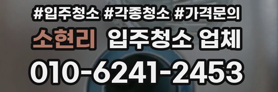 소현리 입주청소 업체