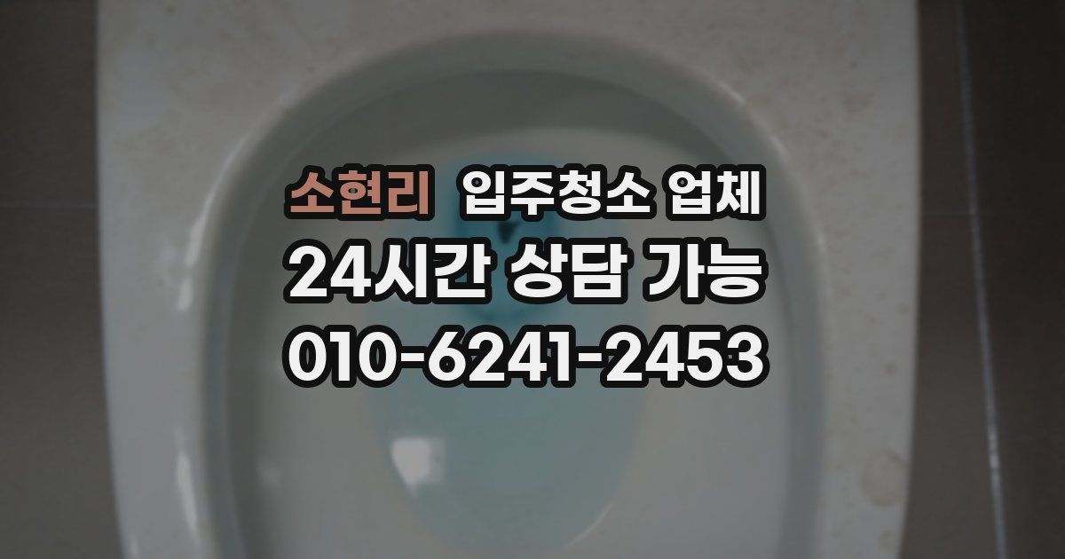 소현리 입주청소 업체
