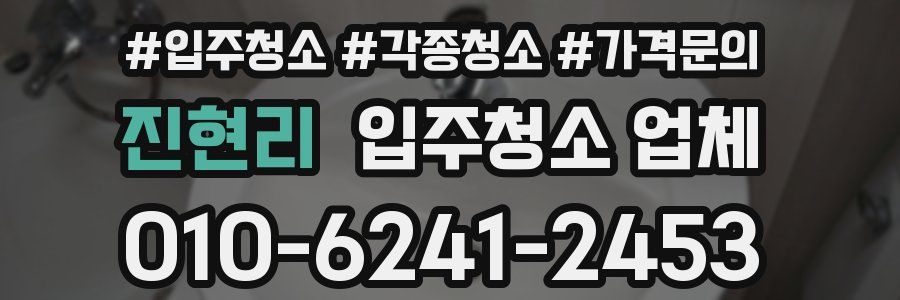 진현리 입주청소 업체