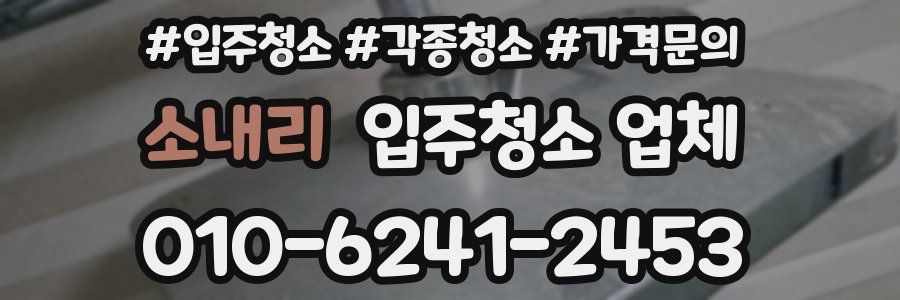 소내리 입주청소 업체