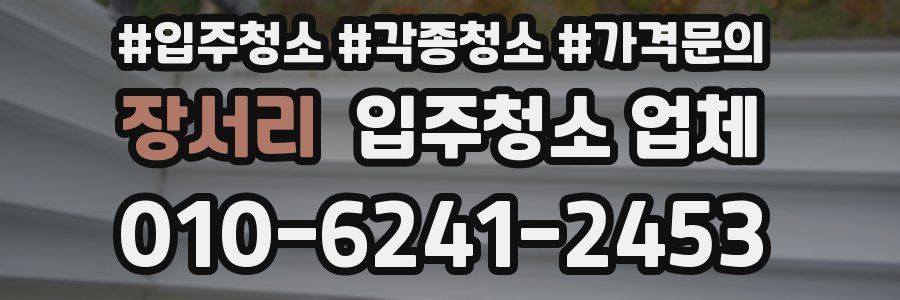 장서리 입주청소 업체