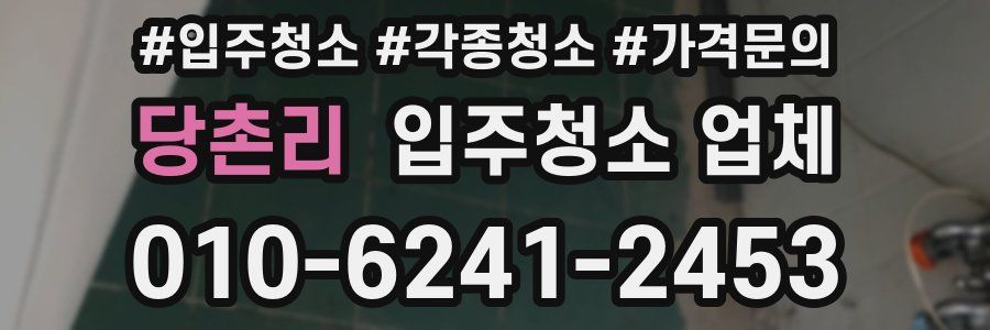 당촌리 입주청소 업체