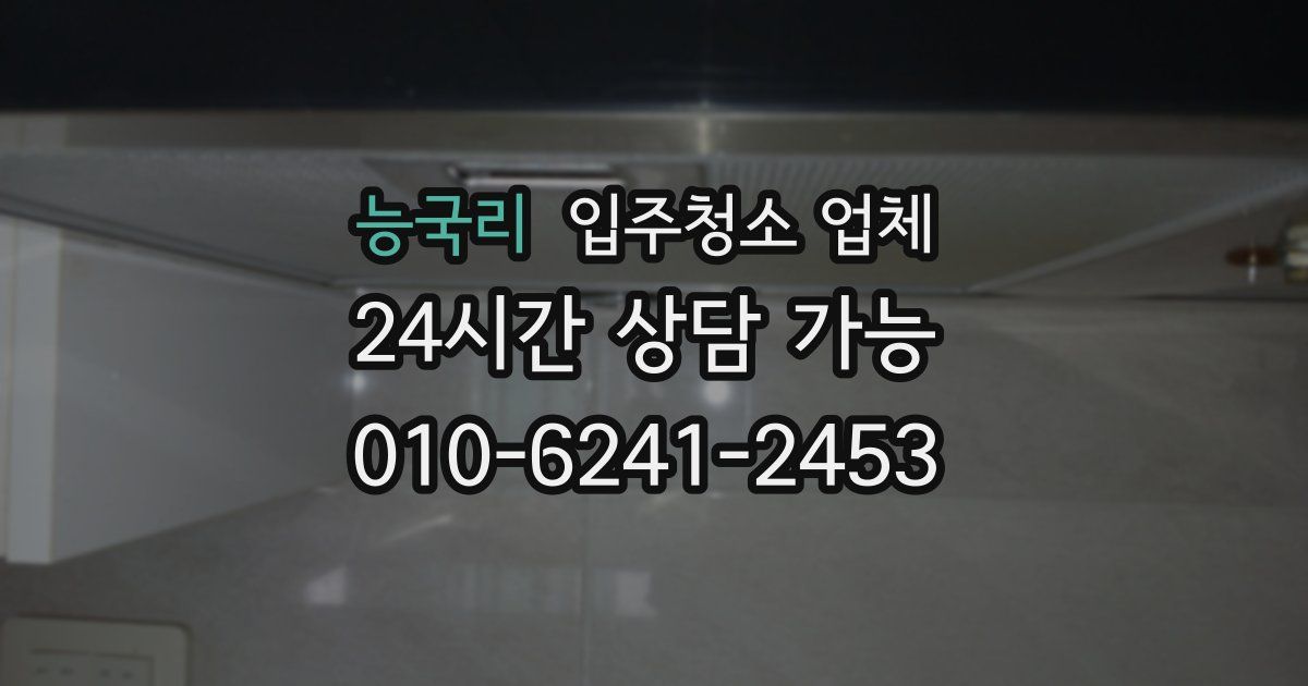 능국리 입주청소 업체