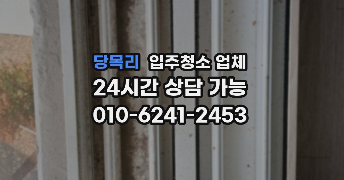 당목리 입주청소 업체