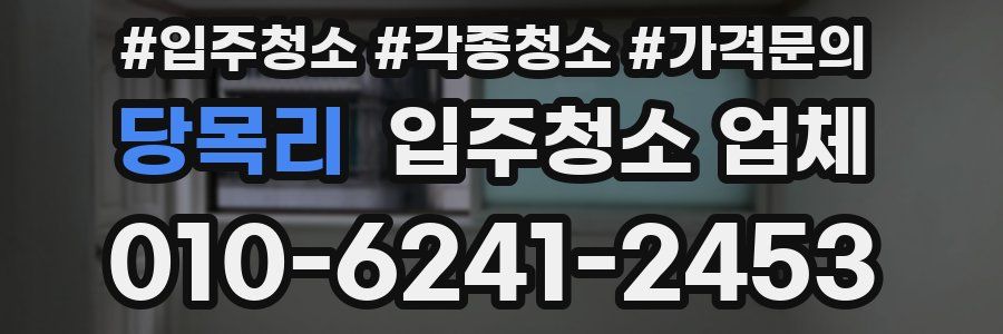 당목리 입주청소 업체