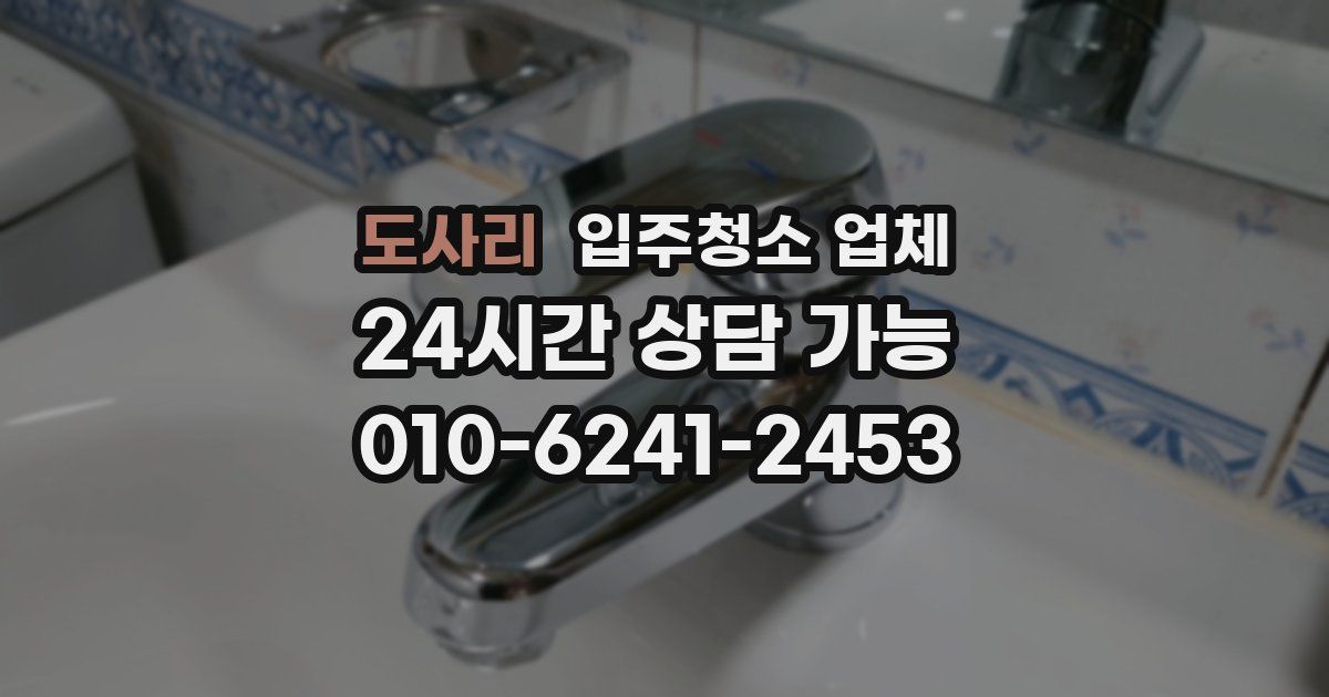 도사리 입주청소 업체