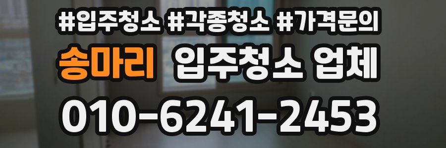 송마리 입주청소 업체