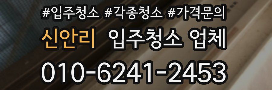 신안리 입주청소 업체