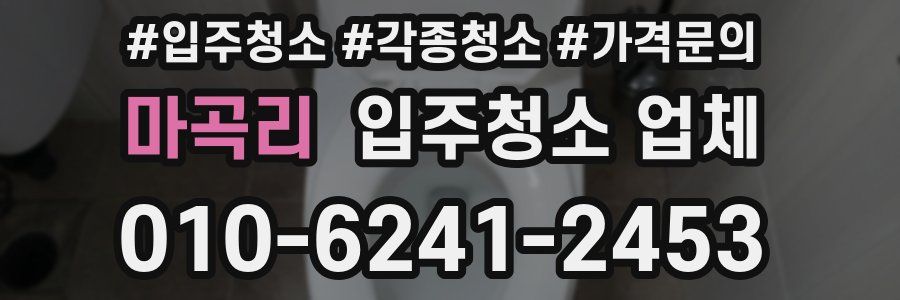 마곡리 입주청소 업체