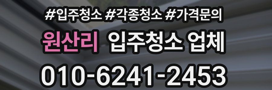 원산리 입주청소 업체