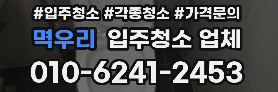 멱우리 입주청소 업체